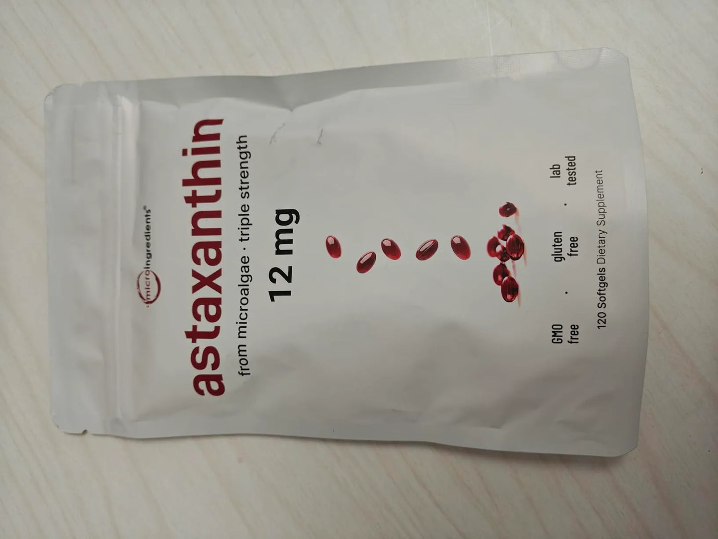 Astaxanthin 12 mg | Firmeza y Juventud para tu Piel 120 Capsulas