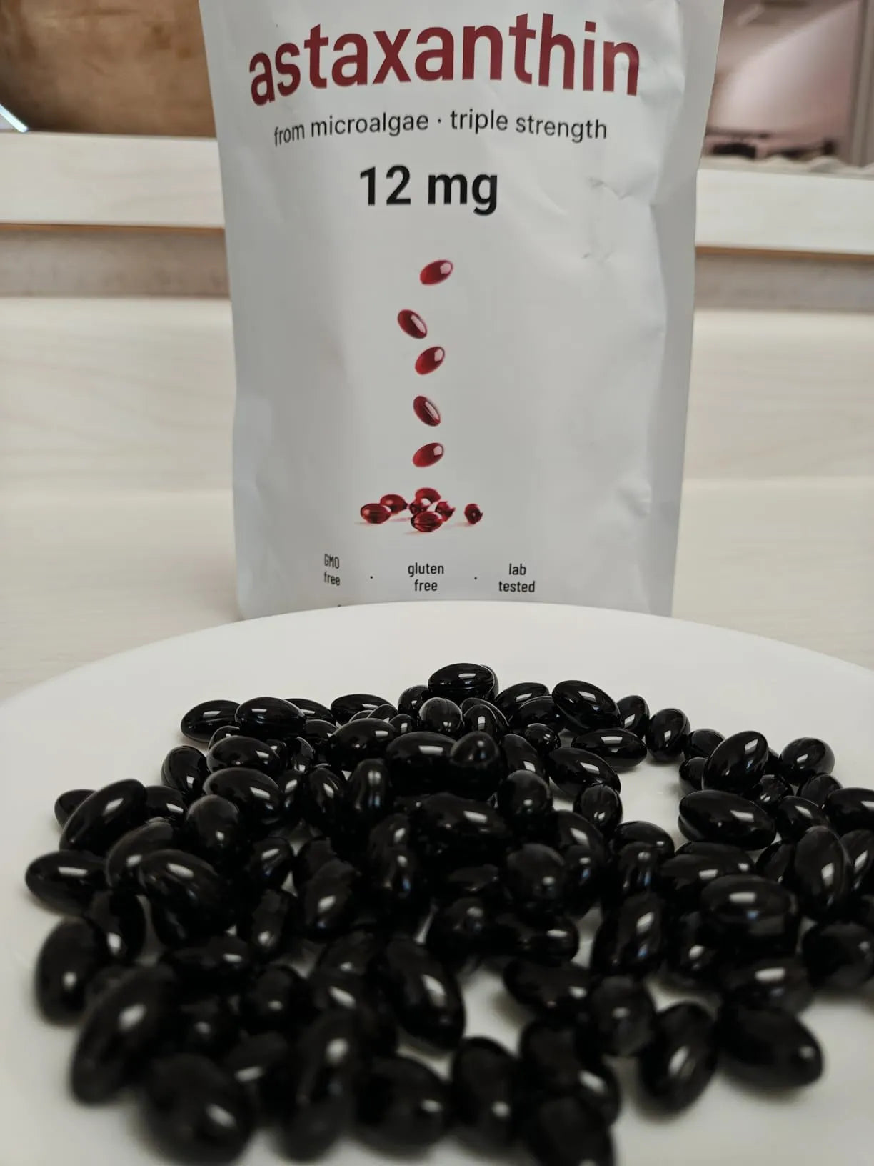 Astaxanthin 12 mg | Firmeza y Juventud para tu Piel 120 Capsulas